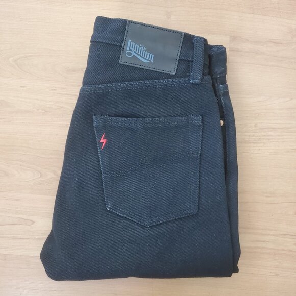 Iron Heart Ignition IGW-101B 20oz Black Tapered Jeans - Heavyweigt W31 - Picture 4 of 16